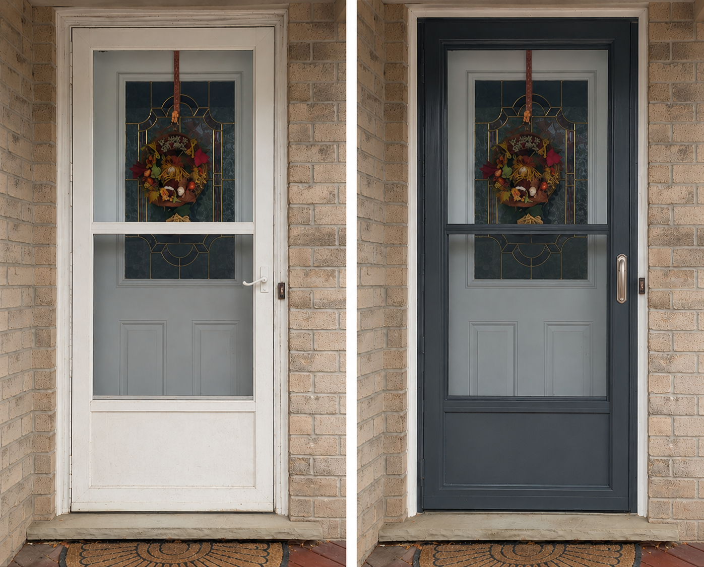 Storm Door Before and After